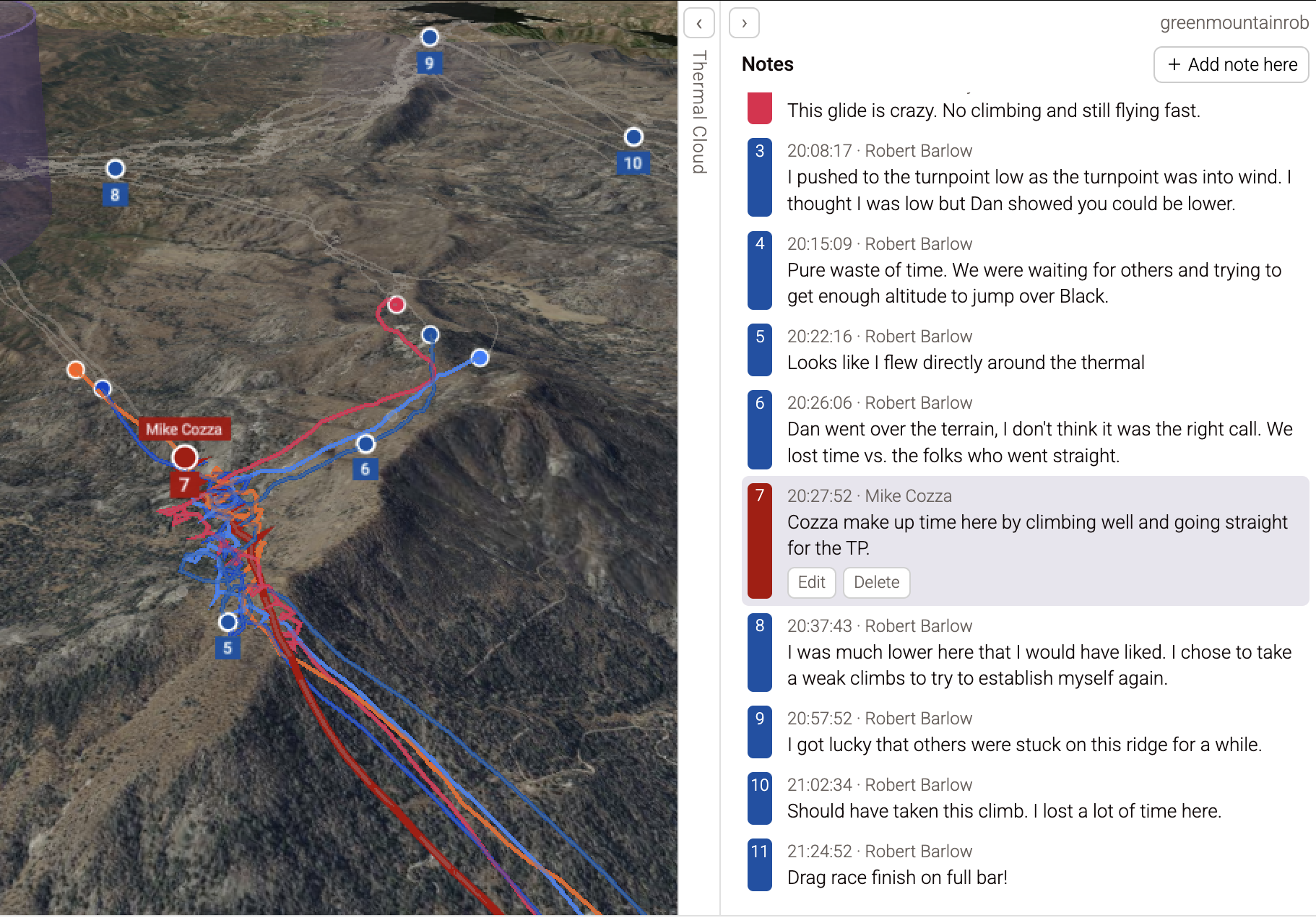 Tracklog Annotations